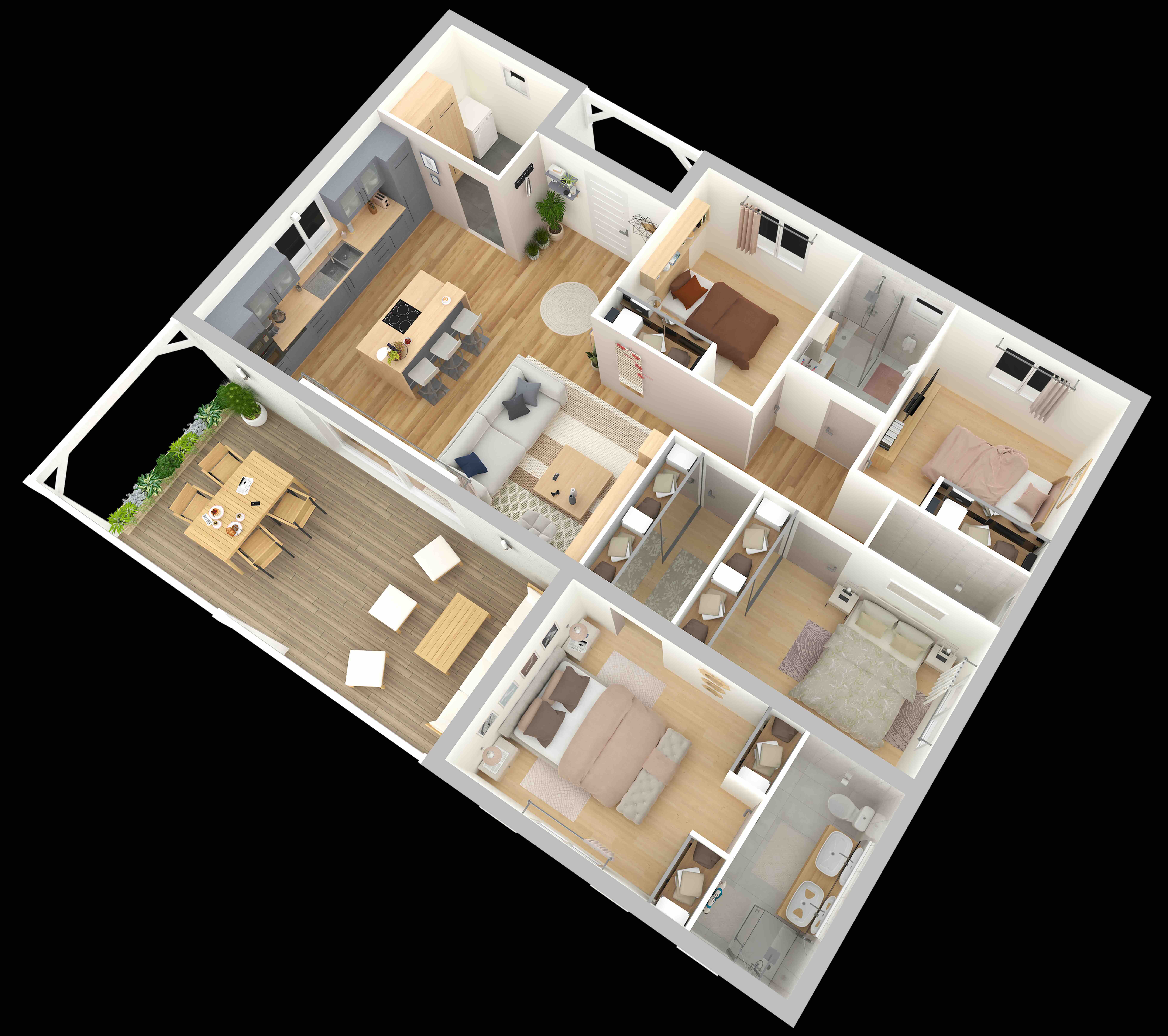 Cannelle – Plan 3D